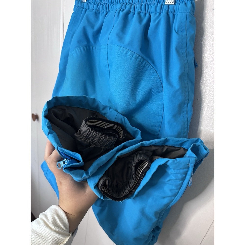 Lands End Kids Snow Pants Size 12S Blue Elastic Waist Grow-a-longs Pockets - Picture 7 of 14